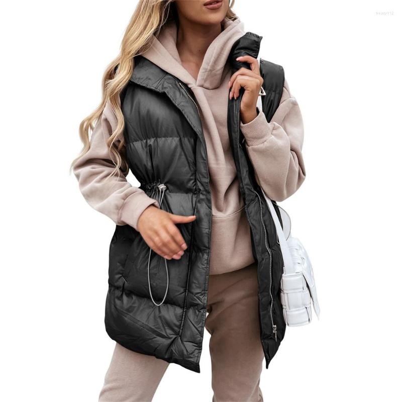 Women's Vests Ladies Cotton-Padded Coat Autumn And Winter Women's Long Solid Color Jackets Drawstring Loose Pocket Zipper Cotton Vest, Khaki
Women's Vests Ladies Cotton-Padded Coat Autumn And Winter Women's Long Solid Color Jackets Drawstring Loose Pocket Zipper Cotton Vest, Khaki