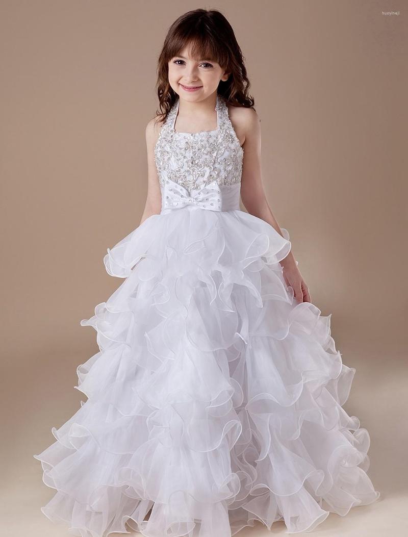 Girl Dresses Flower Dress For Weddings 2022 Halter Appliques Tank Real Party Communion Little Girls Kids/Children Ruffles, Ivory
Girl Dresses Flower Dress For Weddings 2022 Halter Appliques Tank Real Party Communion Little Girls Kids/Children Ruffles, Ivory