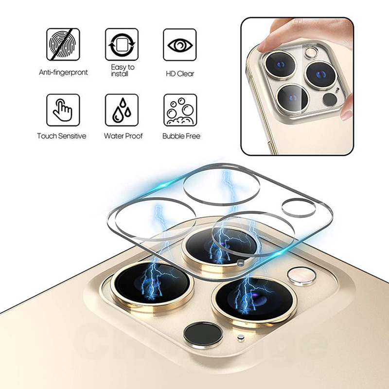 HD Clear Scratch-Resistant Rear Camera Lens Screen Protector Tempered Glass Transparent Full Coverage For iPhone 15 14 13 12 Mini 11 Pro Max No Packag