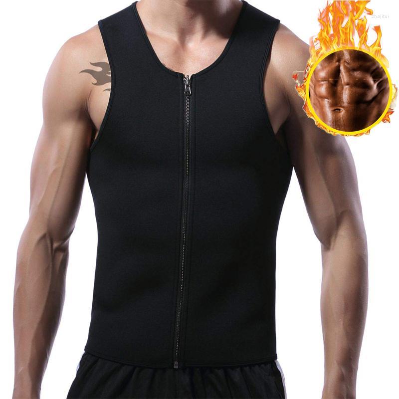Men's Body Shapers Men's Sauna Tank To For Men Waist Trainer Sweat Vest With Zipper Heat Trapping Suit Top Tummy Control Girdle Gym 
Men's Body Shapers Men's Sauna Tank To For Men Waist Trainer Sweat Vest With Zipper Heat Trapping Suit Top Tummy Control Girdle Gym
