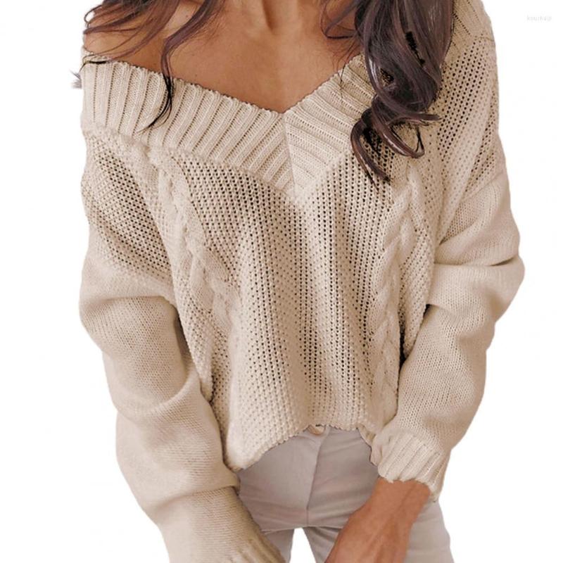 Women' Sweaters Autumn Winter Women Knitted Sweater Sexy Deep V-Neck Off Shoulder Solid Color Long Sleeve Thermal Twist Pattern Pullover, White
Women' Sweaters Autumn Winter Women Knitted Sweater Sexy Deep V-Neck Off Shoulder Solid Color Long Sleeve Thermal Twist Pattern Pullover, White