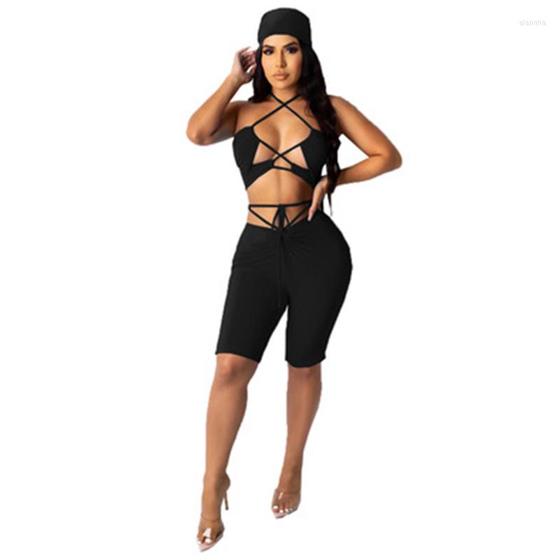 Women' Tracksuits Fashion Sexy Bandage Beach Two Piece Set Women Tracksuit Lounge Wear Casual 2022 Summer Outfits Workout Ladies Shorts, Black
Women' Tracksuits Fashion Sexy Bandage Beach Two Piece Set Women Tracksuit Lounge Wear Casual 2022 Summer Outfits Workout Ladies Shorts, Black