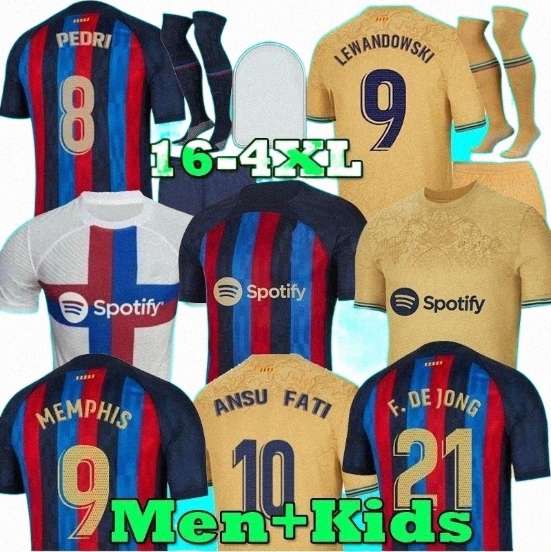 ansu FATI Camisetas de football soccer jersey 23 MEMPHIS PEDRI ADAMA FERRAN 2022 2023 GAVI LEWANDOWSKI R.ARAUJO shirt men kids kit BARCELONA 3XL 4X K9BW#, Home full kit 1
ansu FATI Camisetas de football soccer jersey 23 MEMPHIS PEDRI ADAMA FERRAN 2022 2023 GAVI LEWANDOWSKI R.ARAUJO shirt men kids kit BARCELONA 3XL 4X K9BW#, Home full kit 1