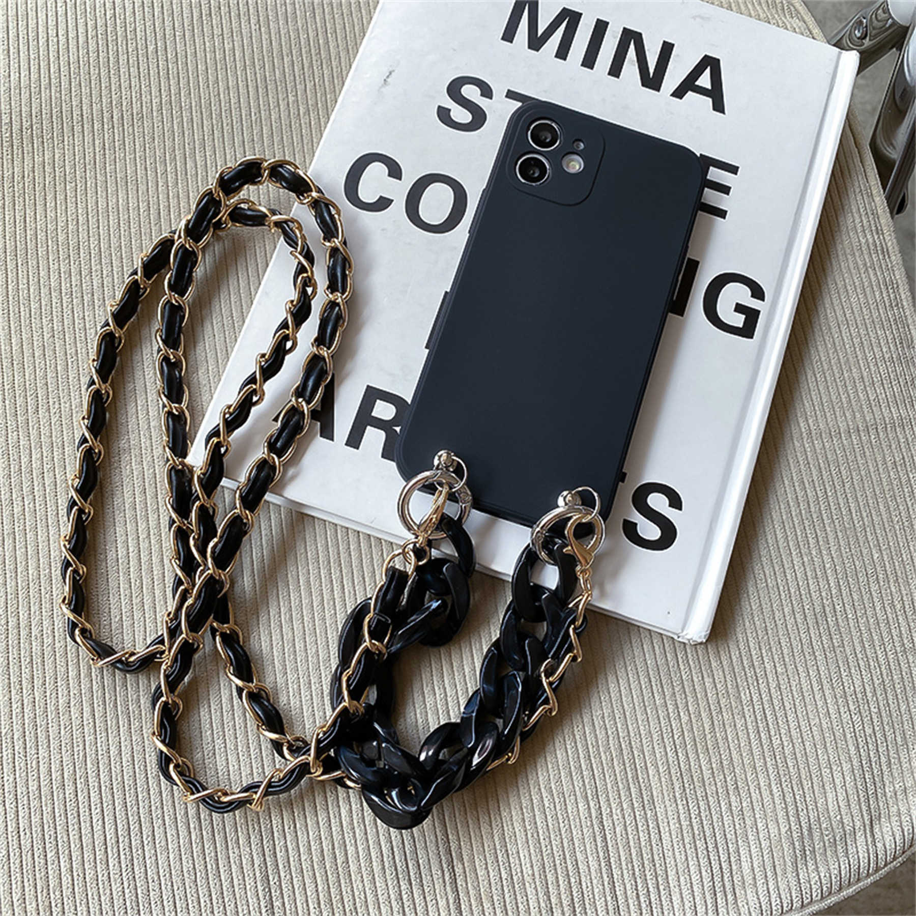 Cell Phone Cases Crossbody Chain Necklace Portable Bracelet Leather Lanyard Phone case For iphone 12 11 13 14 Pro Max XR X XS 6 6S 7 8 plus Cover T220929, Black
Cell Phone Cases Crossbody Chain Necklace Portable Bracelet Leather Lanyard Phone case For iphone 12 11 13 14 Pro Max XR X XS 6 6S 7 8 plus Cover T220929, Black