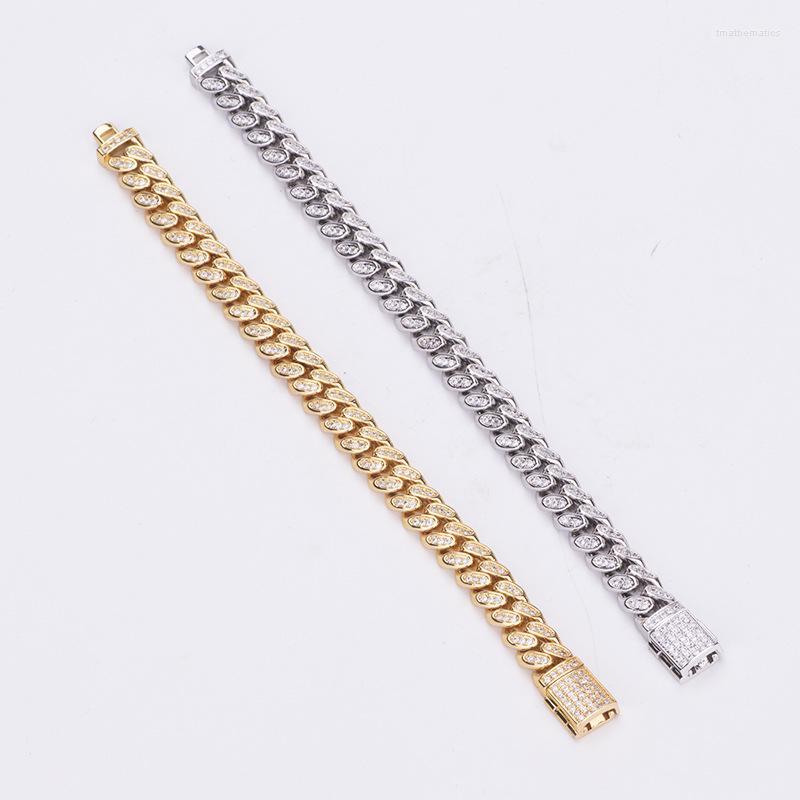 Charm Bracelets Luxury Fashion Classic BRACELET COPPER Zircon Gold Plated Hip Hop Rock Style Party GiftCharm
Charm Bracelets Luxury Fashion Classic BRACELET COPPER Zircon Gold Plated Hip Hop Rock Style Party GiftCharm