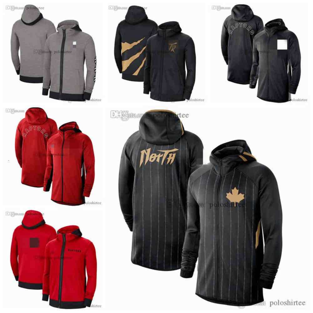 

Toronto's Raptors's Basketball Jersey Hoodies Sweatshirt Men 2022 Heather Authentic Showtime Therma Flex Performance Full-Zip Hoodie, As photo