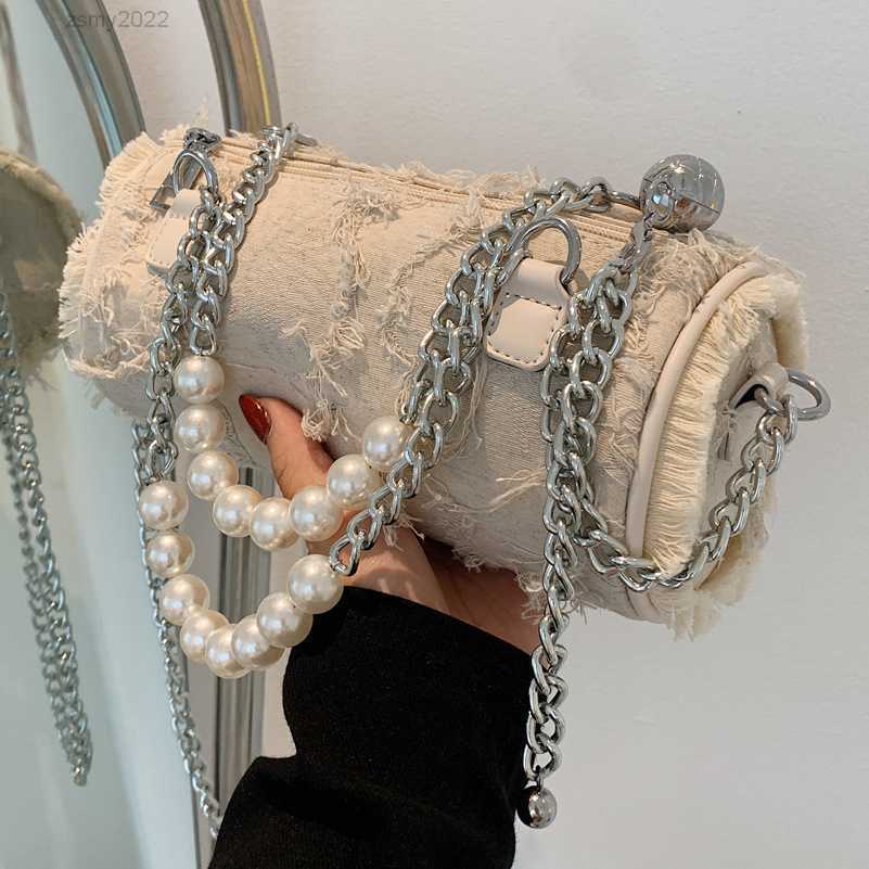 High-quality Ladies Pearl Chain Shoulder Bag 2021 New Fashion Hand-held Handbag Hot-selling Messenger Hand Bag Cylinder Bag, Beige
High-quality Ladies Pearl Chain Shoulder Bag 2021 New Fashion Hand-held Handbag Hot-selling Messenger Hand Bag Cylinder Bag, Beige