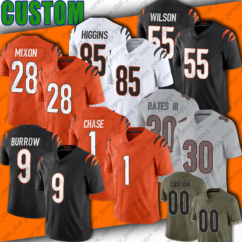 9 Joe Burrow Mixon Football Jersey Cincinnatis Bengal JaMarr Chase Jessie Bates III Trey Hendrickson Logan Wilson Jerseys Hayden Hurst Tee Higgins Vonn Bell Boyd, Man custom jersey (mh)
9 Joe Burrow Mixon Football Jersey Cincinnatis Bengal JaMarr Chase Jessie Bates III Trey Hendrickson Logan Wilson Jerseys Hayden Hurst Tee Higgins Vonn Bell Boyd, Man custom jersey (mh)
