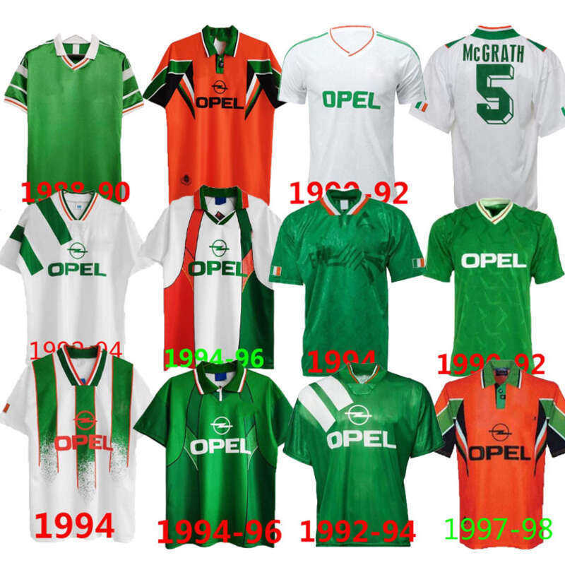 Soccer jerseys KEANE Ireland Retro 94 96 97 1998 Irish MCGRATH football shirt Republic of Irelands National Team World cup uniform, White
Soccer jerseys KEANE Ireland Retro 94 96 97 1998 Irish MCGRATH football shirt Republic of Irelands National Team World cup uniform, White