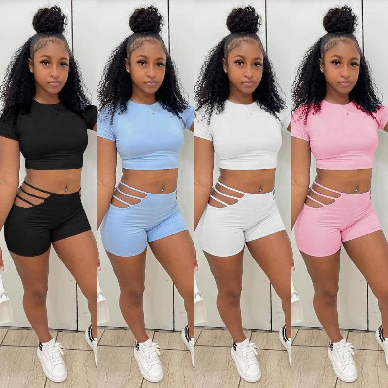 Women' Tracksuits Casual Two Piece Set Women Short Sleeve Crop Top And Hollow Out High Waist Shorts For Summer Streetwear Outfits, Black
Women' Tracksuits Casual Two Piece Set Women Short Sleeve Crop Top And Hollow Out High Waist Shorts For Summer Streetwear Outfits, Black