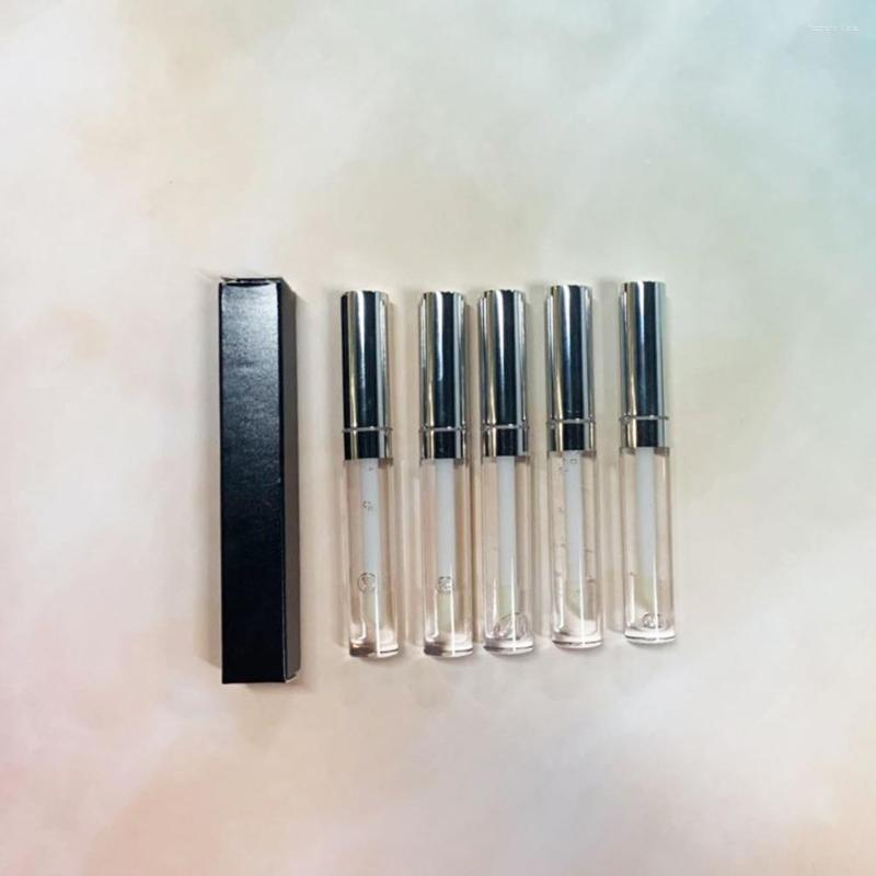 Lip Gloss Bulk Transparent Wholesale Long Lasting Moist Non-stick Care Makeup Natural Tint Private Label Custom Beauty, 5pcs without logo
