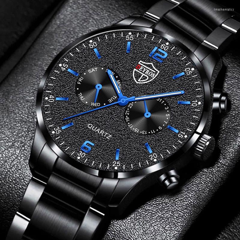 Wristwatches Reloj Hombre 2022 Fashion Mens Watches Luxury Men Business Stainless Steel Quartz Watch Leather Luminous Clock Relogio Masculin, Leather blue black
Wristwatches Reloj Hombre 2022 Fashion Mens Watches Luxury Men Business Stainless Steel Quartz Watch Leather Luminous Clock Relogio Masculin, Leather blue black