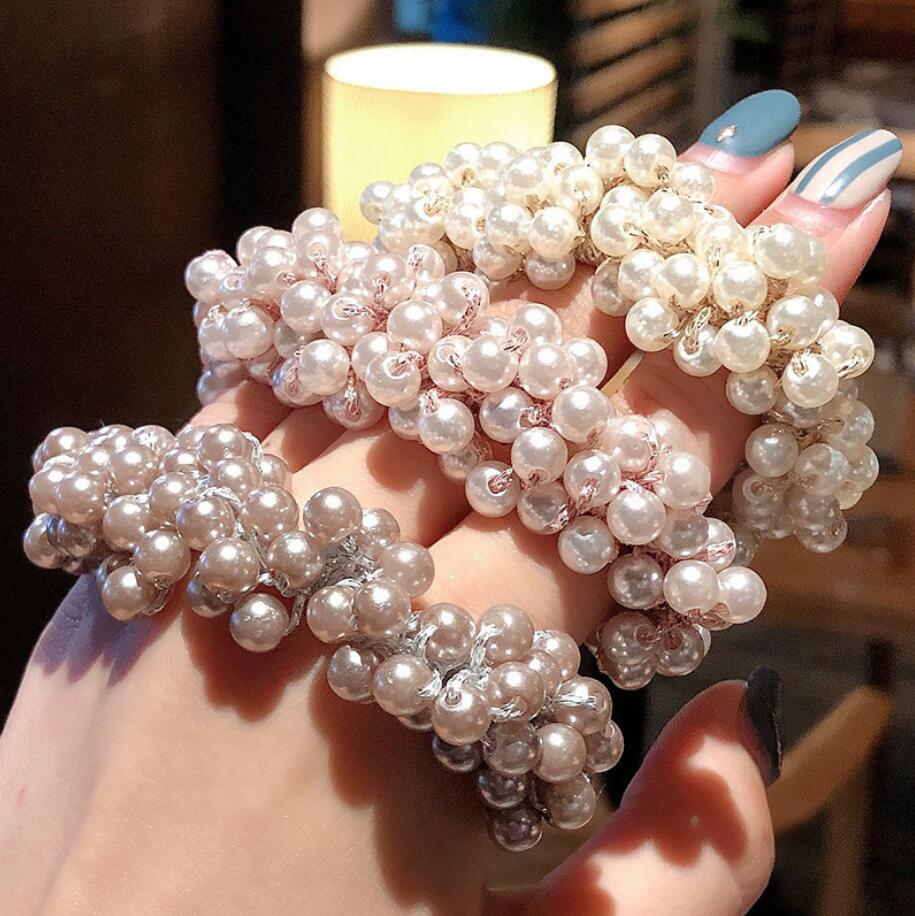 Woman Elegant Pearl Pony Tails Holder Hair Ties Beads Girls Scrunchies Rubber Bands Hairs Accessories Elastic Hair Band
Woman Elegant Pearl Pony Tails Holder Hair Ties Beads Girls Scrunchies Rubber Bands Hairs Accessories Elastic Hair Band