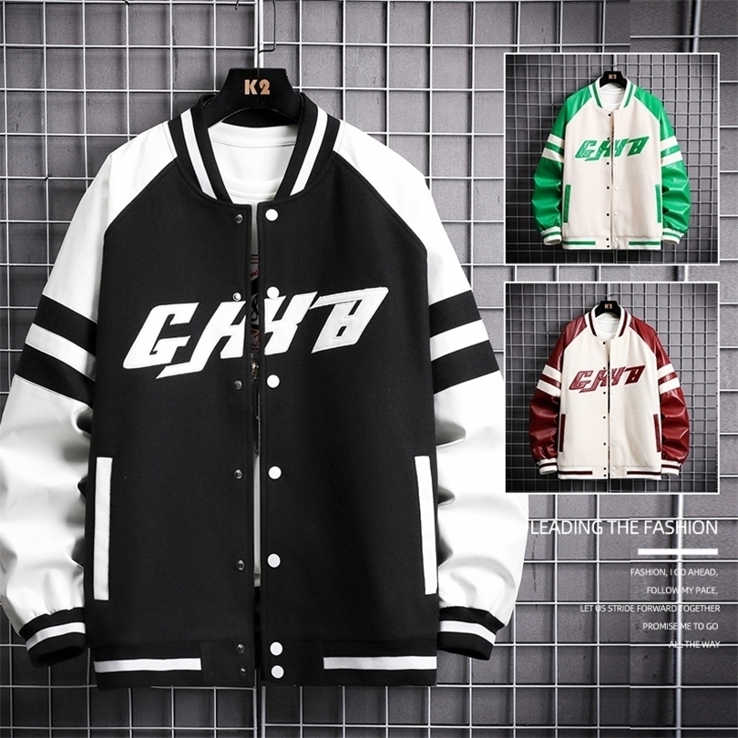 Mens Jackets Letter Splicing Air Pilot Overcoat Simple and Stylish Baseball Coats Hip Hop Male College Varsity Jacket 220930, Green
Mens Jackets Letter Splicing Air Pilot Overcoat Simple and Stylish Baseball Coats Hip Hop Male College Varsity Jacket 220930, Green
