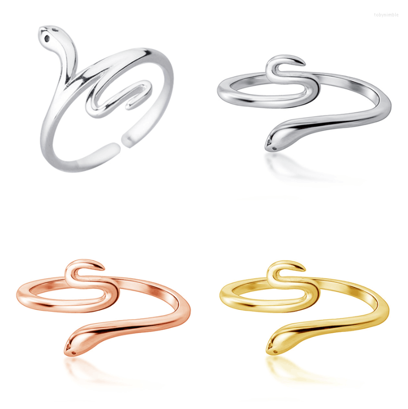 Cluster Rings SOFTPIG Real 925 Sterling Silver Snake Adjustable Ring For Fashion Woman Party Minimalist Animal Fine Jewelry Punk Accessories 
Cluster Rings SOFTPIG Real 925 Sterling Silver Snake Adjustable Ring For Fashion Woman Party Minimalist Animal Fine Jewelry Punk Accessories