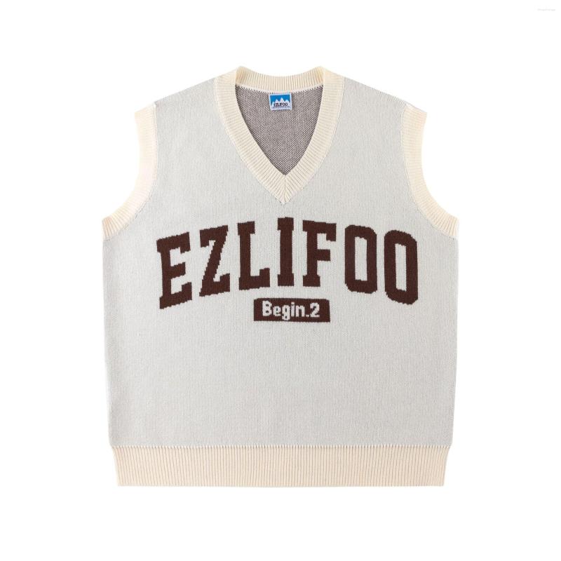 Men's Vests Vintage Letters Sleeveless V-Neck Vest Men's And Women's College Loose Oversize Sweater Knitted, Black
Men's Vests Vintage Letters Sleeveless V-Neck Vest Men's And Women's College Loose Oversize Sweater Knitted, Black