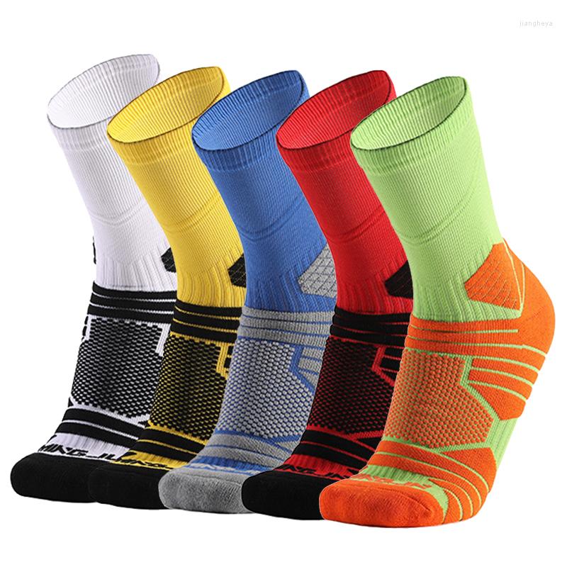 Sports Socks 8 Colors Cycling Men Women Professional Cushioned Breathable Outdoor Basketball Running Mountain Bike Race, Black 
Sports Socks 8 Colors Cycling Men Women Professional Cushioned Breathable Outdoor Basketball Running Mountain Bike Race, Black