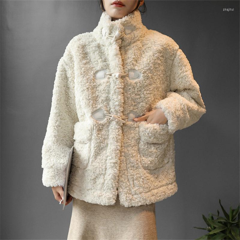 Women's Fur Women's & Faux Autumn Winter Coat Women Clothes Fashion Plus Size Loose Thick Jacket Korean Solid Lamb Wool Warm T479, Beige
Women's Fur Women's & Faux Autumn Winter Coat Women Clothes Fashion Plus Size Loose Thick Jacket Korean Solid Lamb Wool Warm T479, Beige