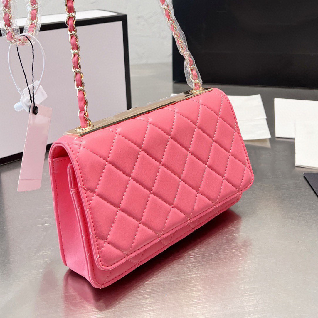 Women Trendy Purse Designer Bag Classic Lambskin Diamond Quilted Metal Hardware Chain Wallet Crossbody Shoulder Multi Card Pocket French Luxury Mini Handbags 19CM, Box
Women Trendy Purse Designer Bag Classic Lambskin Diamond Quilted Metal Hardware Chain Wallet Crossbody Shoulder Multi Card Pocket French Luxury Mini Handbags 19CM, Box