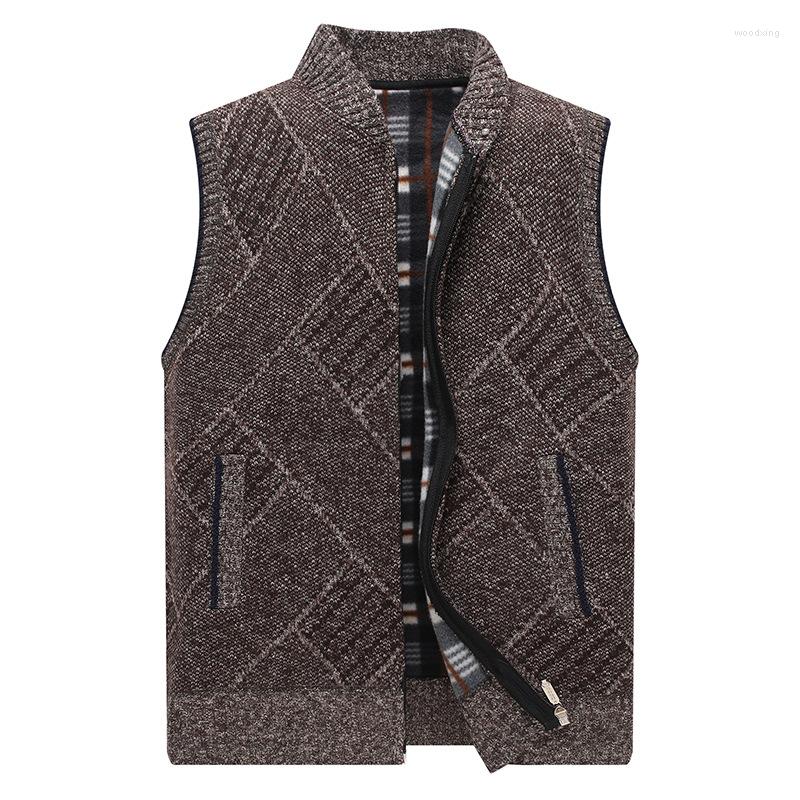 Men's Vests Wool Sleeveless Vest Casual Rhomboid Turn-down Collar Zipper Outwear Streetwear Men Women Fashion Sweater Warm Comfort, Dark gray
Men's Vests Wool Sleeveless Vest Casual Rhomboid Turn-down Collar Zipper Outwear Streetwear Men Women Fashion Sweater Warm Comfort, Dark gray