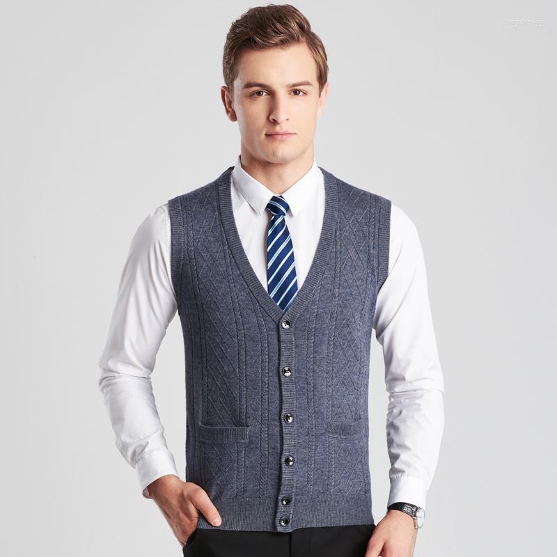 Men' Vests Men Cashmere Knitted Sweater Vest 2022 Autumn And Winter Casual Man V-neck Wool Cardigan, Dark grey
Men' Vests Men Cashmere Knitted Sweater Vest 2022 Autumn And Winter Casual Man V-neck Wool Cardigan, Dark grey