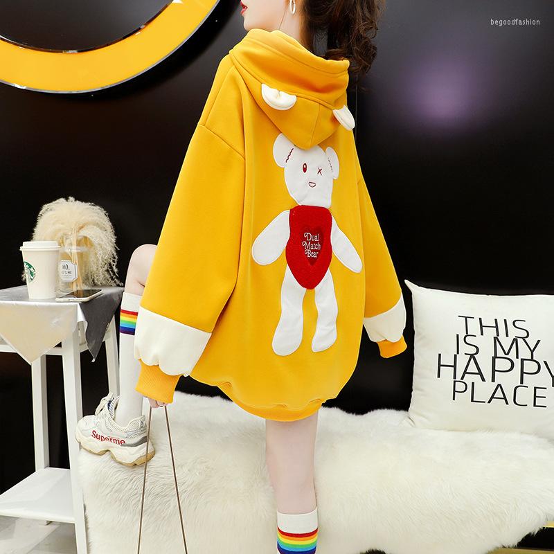 Women's Hoodies Embroidery Cute Cartoon Bear With Fleece Winter Hoodie Thick INSTAGRAM, Km-k3503
Women's Hoodies Embroidery Cute Cartoon Bear With Fleece Winter Hoodie Thick INSTAGRAM, Km-k3503