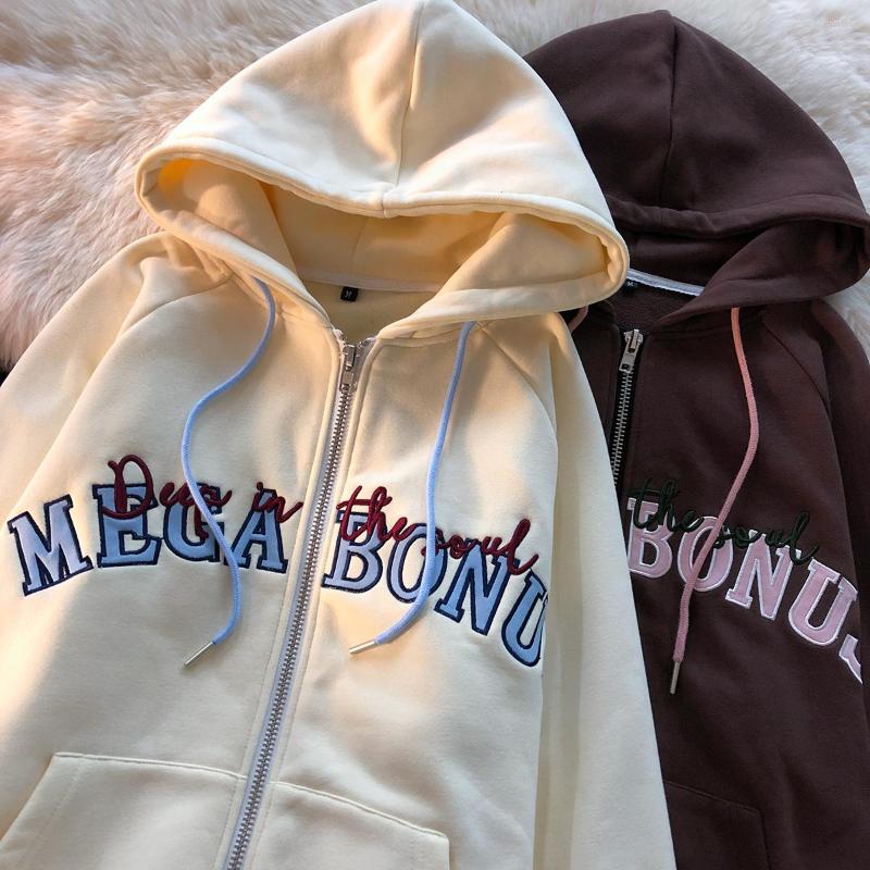 Women's Hoodies Y2K Embroidery Letter Oversized Autumn Goth Female Clothing Harajuku Kawaii Grunge Zip Hooded Women Jacket Sweatshirt, Apricot
Women's Hoodies Y2K Embroidery Letter Oversized Autumn Goth Female Clothing Harajuku Kawaii Grunge Zip Hooded Women Jacket Sweatshirt, Apricot