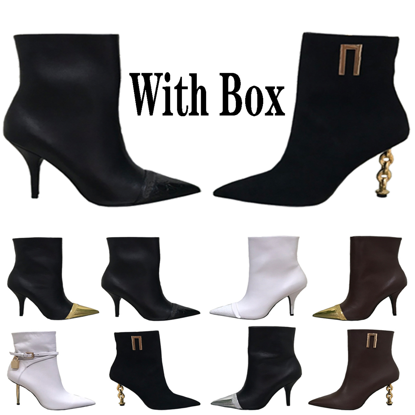 Designer Woman Luxury High-heeled Dress Shoes Popular Silhouette Ankle Boot Wedding Shoes Vintage Pointed Heel Holadesigner, #b0901
Designer Woman Luxury High-heeled Dress Shoes Popular Silhouette Ankle Boot Wedding Shoes Vintage Pointed Heel Holadesigner, #b0901