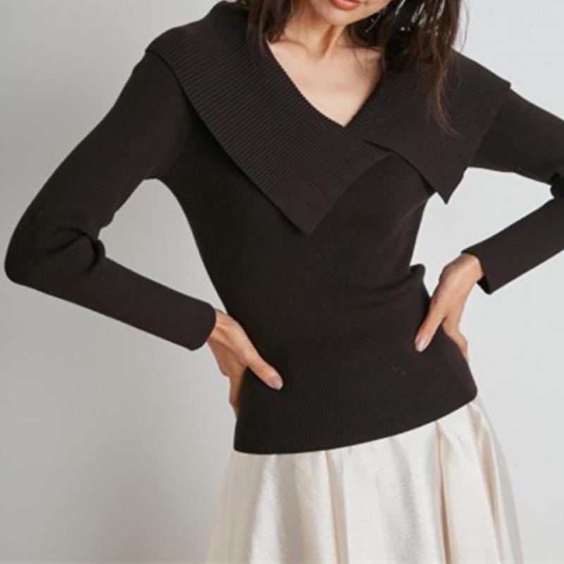 Women's Sweaters Japanese Turn-down Collar Winter Sweater Fall 2022 Women Fashion Candy Color Sweet Jumpers Elegant Slim-fit Knit Pullovers, Black
Women's Sweaters Japanese Turn-down Collar Winter Sweater Fall 2022 Women Fashion Candy Color Sweet Jumpers Elegant Slim-fit Knit Pullovers, Black