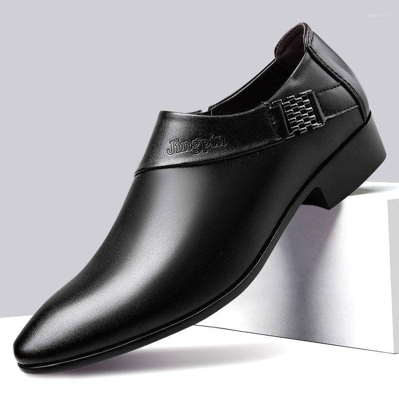 Dress Shoes Men Leather Men's Casual Youth Breathable Loafers Non-slip Soft Bottom British Business Formal Student Wedding, Brown
Dress Shoes Men Leather Men's Casual Youth Breathable Loafers Non-slip Soft Bottom British Business Formal Student Wedding, Brown