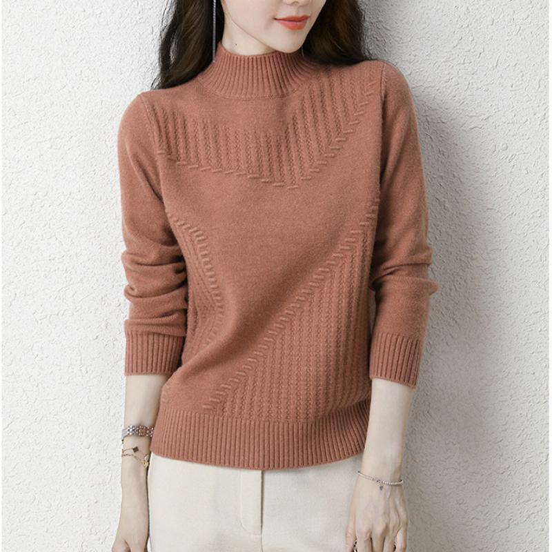 Women's Sweaters Womens Wool Blend Semi-turtle Neck Short Sweater Winter Loose Pull-over Bottoming Knit Top Burgundy Navy Khaki, Green
Women's Sweaters Womens Wool Blend Semi-turtle Neck Short Sweater Winter Loose Pull-over Bottoming Knit Top Burgundy Navy Khaki, Green
