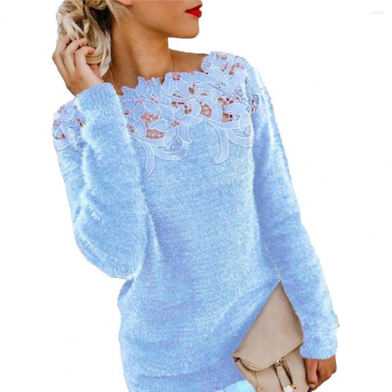 Women' Sweaters Office Lady Sweater Lace Patchwork Autumn Winter Thick Warm Knitted Pullover For Daily Wear, Pink
Women' Sweaters Office Lady Sweater Lace Patchwork Autumn Winter Thick Warm Knitted Pullover For Daily Wear, Pink