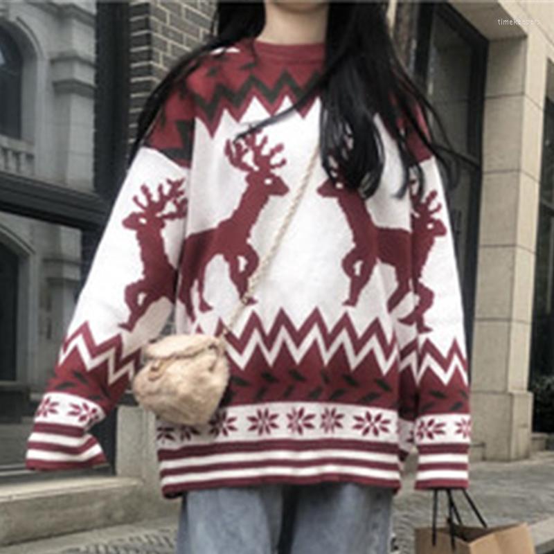 Women's Sweaters Winter College Knit Oversized Loose O-Neck Pullover Women Clothing Y2k Vintage Christmas Sweater Fashion Kawaii Casual, Bai
Women's Sweaters Winter College Knit Oversized Loose O-Neck Pullover Women Clothing Y2k Vintage Christmas Sweater Fashion Kawaii Casual, Bai