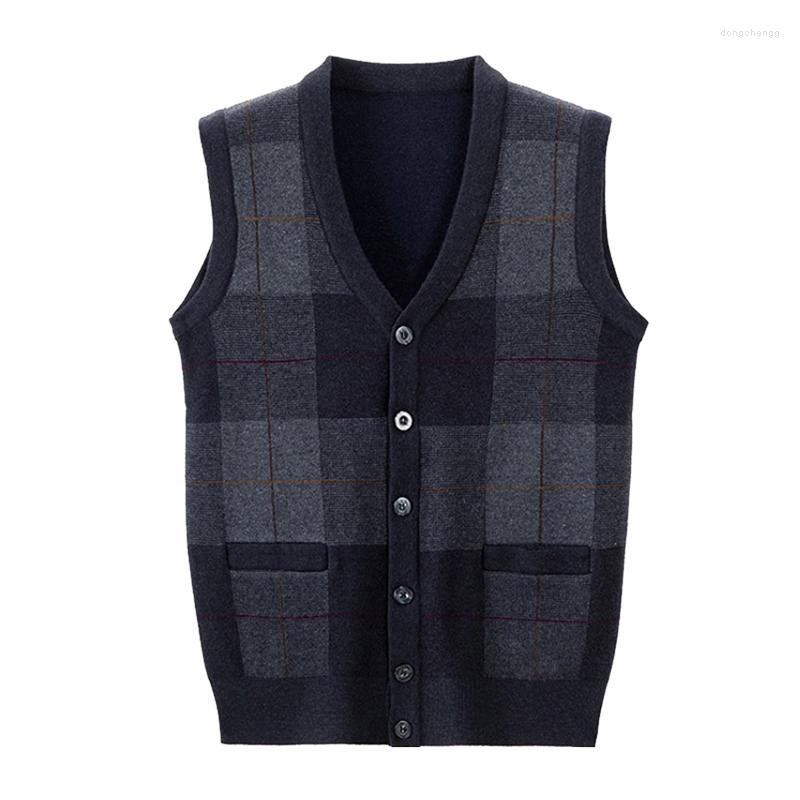 Men's Vests Men Brand 15% Wool Vest Knit Buttons Down Sleeveless Sweater Basic Thick For Autumn Winter Patchwork Vintage V Neck 004M66100, Black
Men's Vests Men Brand 15% Wool Vest Knit Buttons Down Sleeveless Sweater Basic Thick For Autumn Winter Patchwork Vintage V Neck 004M66100, Black