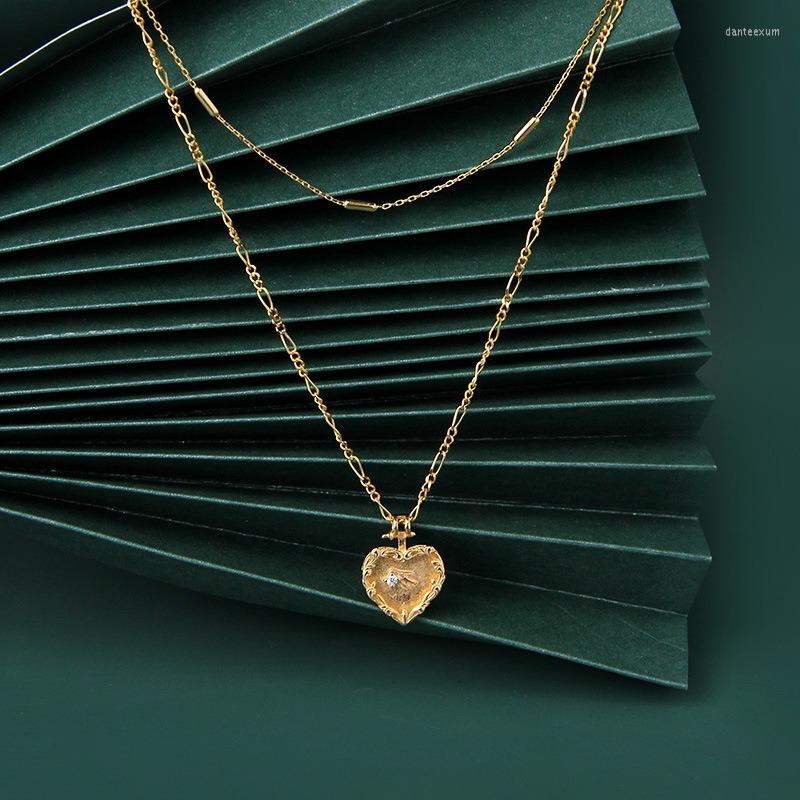 Pendants Leouerry 925 Sterling Silver Double Layer Necklaces Elegant Gold Wreath Side Heart Pendant For Women Festival Jewelry
Pendants Leouerry 925 Sterling Silver Double Layer Necklaces Elegant Gold Wreath Side Heart Pendant For Women Festival Jewelry