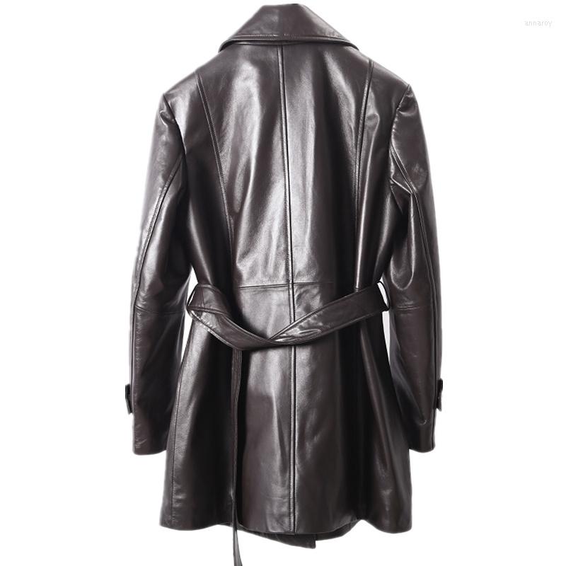 Women' Leather Women High-Quality Spring Autumn Long Windbreaker Thick Sheepskin Coat Loose Jacket, Brown
Women' Leather Women High-Quality Spring Autumn Long Windbreaker Thick Sheepskin Coat Loose Jacket, Brown