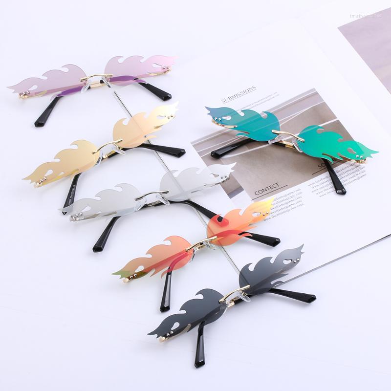 Sunglasses Fashion Fire Flame Women Men Wave Rimless Sun Glasses Trending UV 400 EyewearSunglasses
Sunglasses Fashion Fire Flame Women Men Wave Rimless Sun Glasses Trending UV 400 EyewearSunglasses