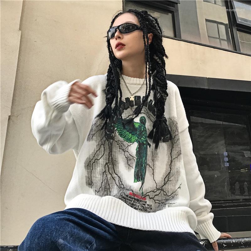 Women's Sweaters Streetwear Sweater Casual Hip-hop Dark Oversize Winter Harajuku Fashion Vintage Gothic Devil Angel Knit Y2k Clothing, Black
Women's Sweaters Streetwear Sweater Casual Hip-hop Dark Oversize Winter Harajuku Fashion Vintage Gothic Devil Angel Knit Y2k Clothing, Black