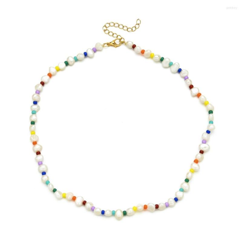 Choker Chic Colorful Handmade Necklaces For Women Natural Pearl Cute Neck Chain Fashion Bohemian Necklace Friendship Jewelry
Choker Chic Colorful Handmade Necklaces For Women Natural Pearl Cute Neck Chain Fashion Bohemian Necklace Friendship Jewelry