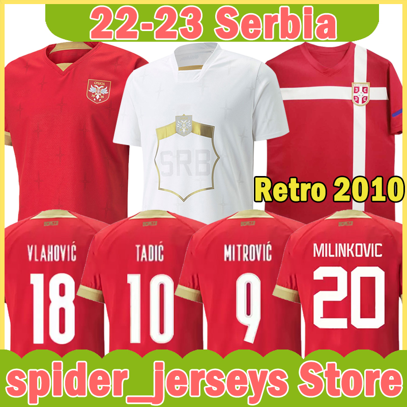 22 23 Serbia Soccer Jersey Retro 2010 MILIVOJEVIC MITROVIC TADIC JOVIC KOLAROV Kostic Vlahovic SERGEL MATIC 2022 2023 national football team Uniforms Men Shirts, Saierweiya 2022 away patch
22 23 Serbia Soccer Jersey Retro 2010 MILIVOJEVIC MITROVIC TADIC JOVIC KOLAROV Kostic Vlahovic SERGEL MATIC 2022 2023 national football team Uniforms Men Shirts, Saierweiya 2022 away patch