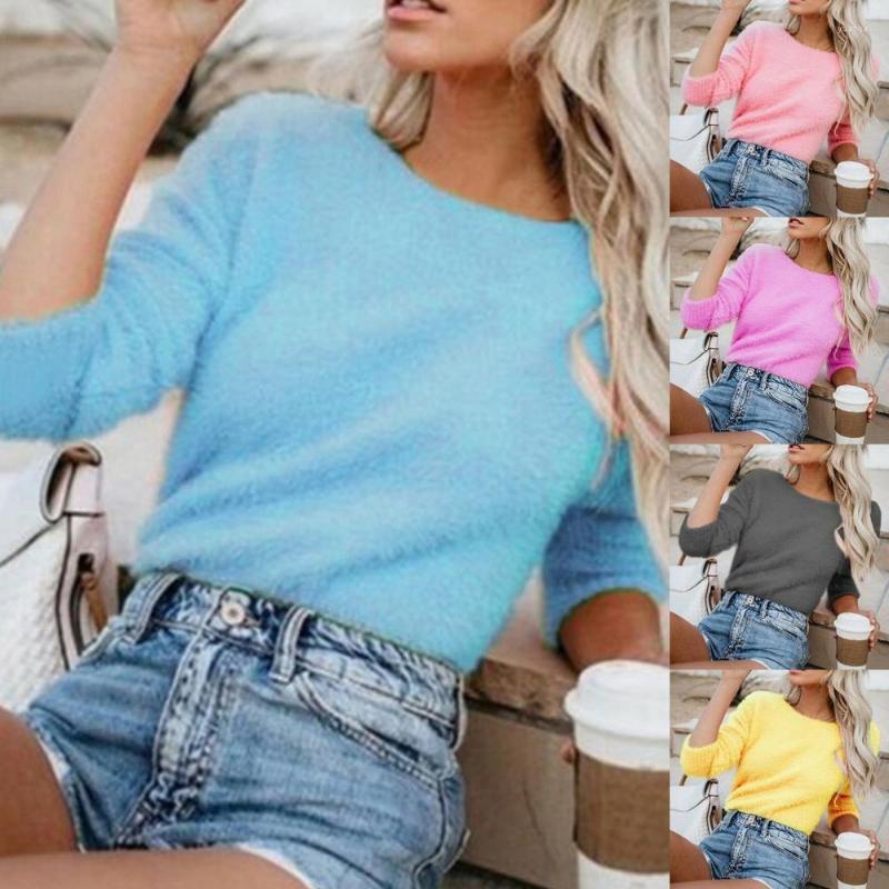 Women's Sweaters Women's Top Solid Color Skin-friendly All Match Round Neck Sweater For Autumn Winter Casual Loose Large Size Female, Black
Women's Sweaters Women's Top Solid Color Skin-friendly All Match Round Neck Sweater For Autumn Winter Casual Loose Large Size Female, Black