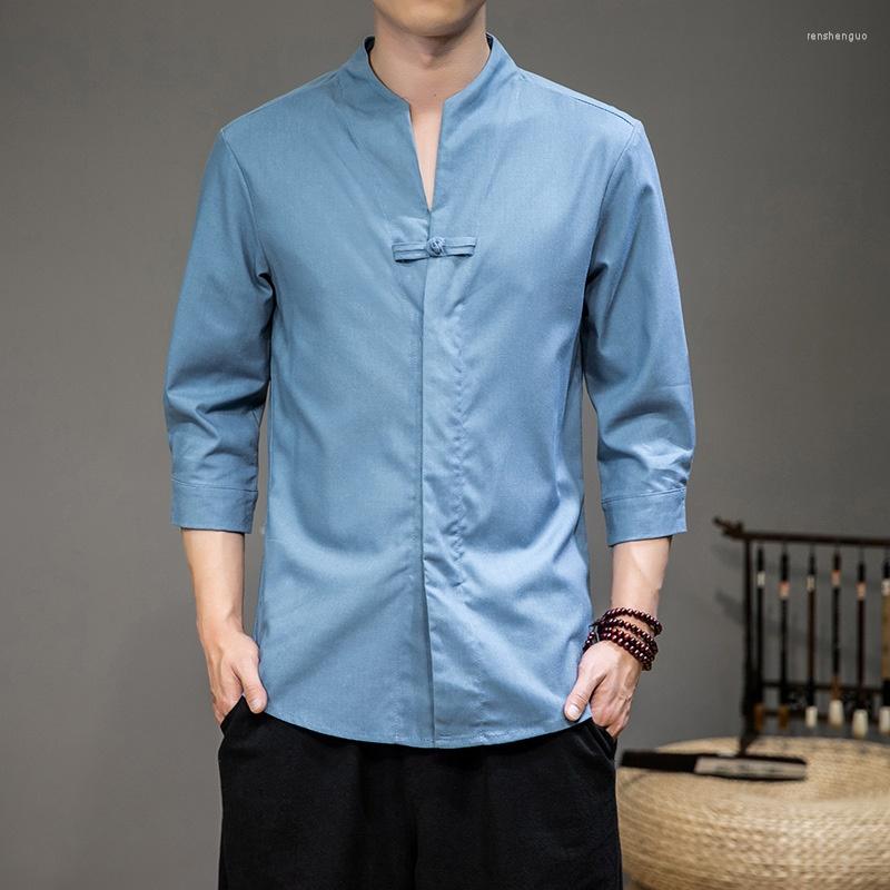 Ethnic Clothing Summer Men Linen Shirt Chinese Style Retro Casual Tops Plus Size Traditional Asian Clothes Tang Suit For Man KK3450
Ethnic Clothing Summer Men Linen Shirt Chinese Style Retro Casual Tops Plus Size Traditional Asian Clothes Tang Suit For Man KK3450