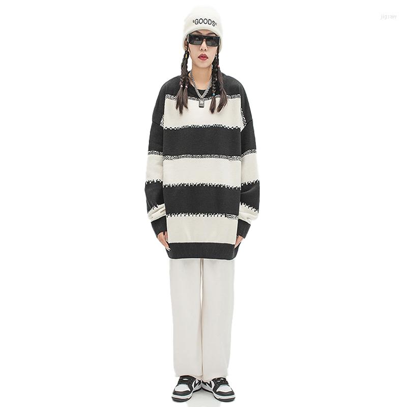 Women's Sweaters Street Autumn And Winter Striped Round Neck Padded Pullover Sweater Female Hip-hop Punk Couple Bottoming Tide Brand Knit, Black
Women's Sweaters Street Autumn And Winter Striped Round Neck Padded Pullover Sweater Female Hip-hop Punk Couple Bottoming Tide Brand Knit, Black