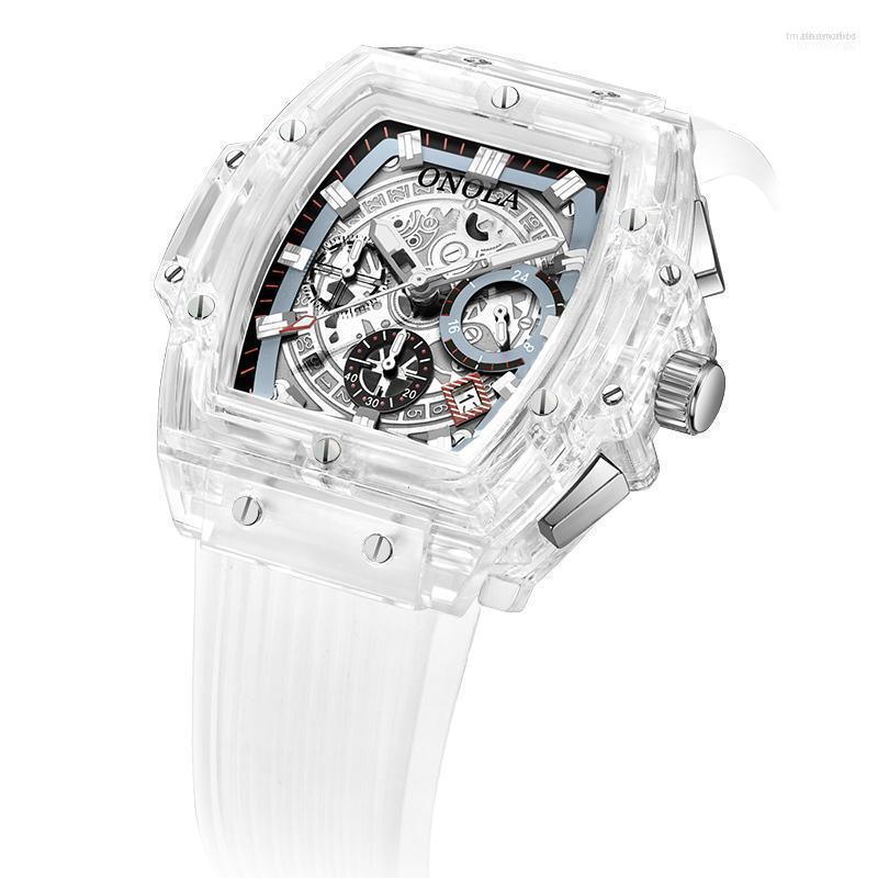 Wristwatches ONOLA Brand Fashion Sports Watch Men 2022 Transparent Plastic Unisex Quartz Mens Watches White Designer Luxury Relogio Masculin, O6811 white
Wristwatches ONOLA Brand Fashion Sports Watch Men 2022 Transparent Plastic Unisex Quartz Mens Watches White Designer Luxury Relogio Masculin, O6811 white