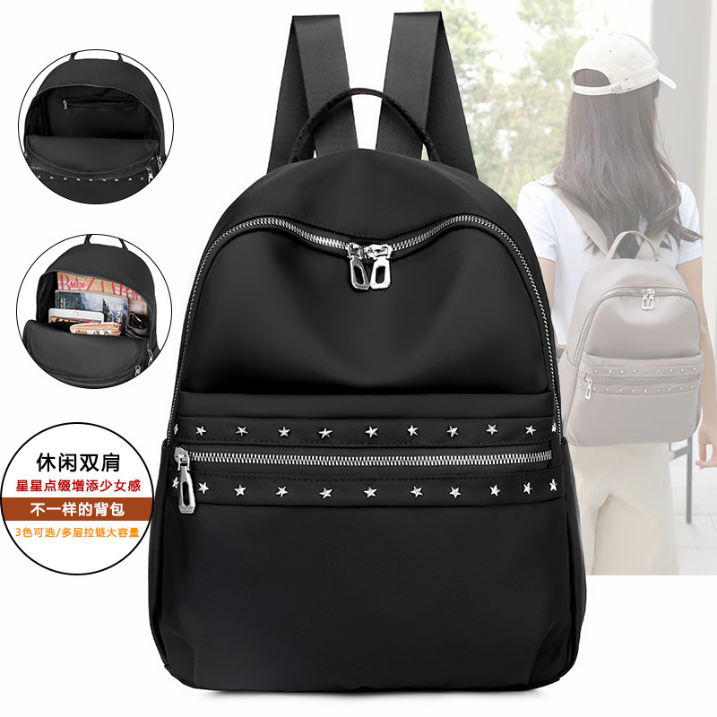 Women Backpack Style Oxford Fashion Casual Bags Small Girl Schoolbag Business Laptop Backpack Charging Bagpack Rucksack Sport&Outdoor Packs 9968, Black
Women Backpack Style Oxford Fashion Casual Bags Small Girl Schoolbag Business Laptop Backpack Charging Bagpack Rucksack Sport&Outdoor Packs 9968, Black