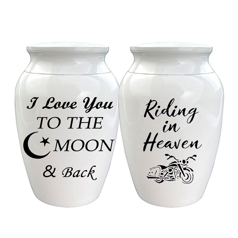 Motorcycle Memorial Pendant Urn Moon Star Keepsake Jar - Urns for Ashes Engraved with Riding in Heaven I Love you To The Moon and Back
Motorcycle Memorial Pendant Urn Moon Star Keepsake Jar - Urns for Ashes Engraved with Riding in Heaven I Love you To The Moon and Back
