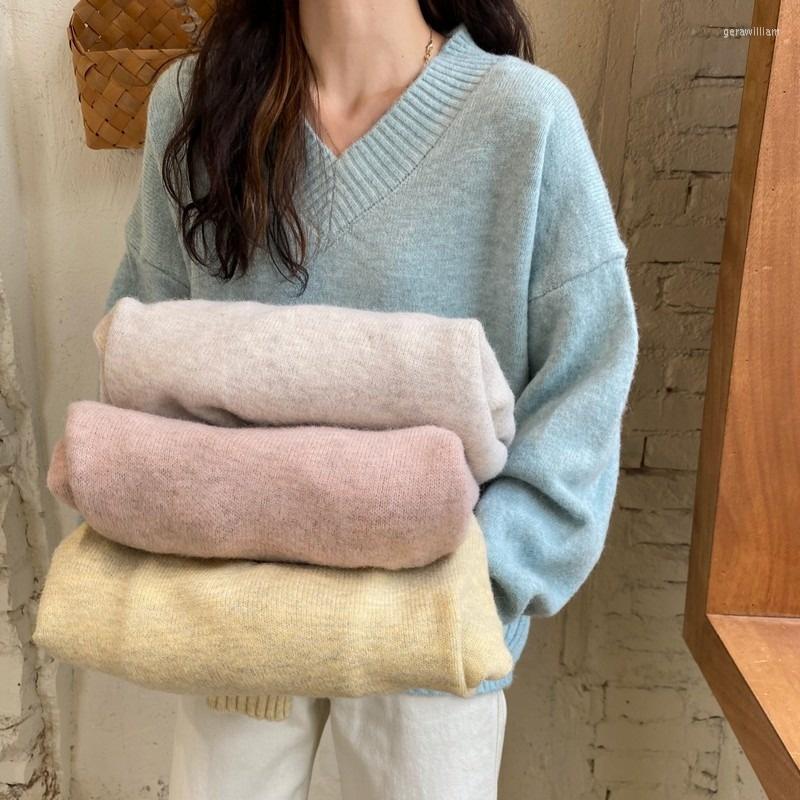 Women's Sweaters Gentle Wind V-neck Lazy Loose Sweater Autumn And Winter Design Sense Of Women's Soft Knitted Top, Cream
Women's Sweaters Gentle Wind V-neck Lazy Loose Sweater Autumn And Winter Design Sense Of Women's Soft Knitted Top, Cream