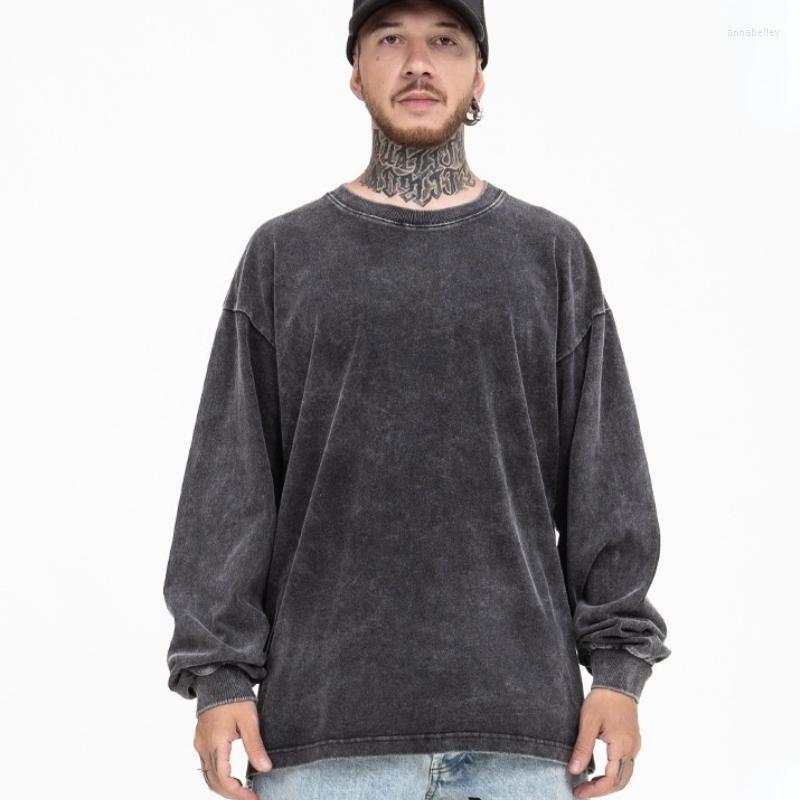 Men's T Shirts GTDOM 2022 Autumn Winter Solid Color Washed Distressed Retro Loose Long Sleeve T-shirt O-Neck Simple Casual Mens Clothing, Gray
Men's T Shirts GTDOM 2022 Autumn Winter Solid Color Washed Distressed Retro Loose Long Sleeve T-shirt O-Neck Simple Casual Mens Clothing, Gray