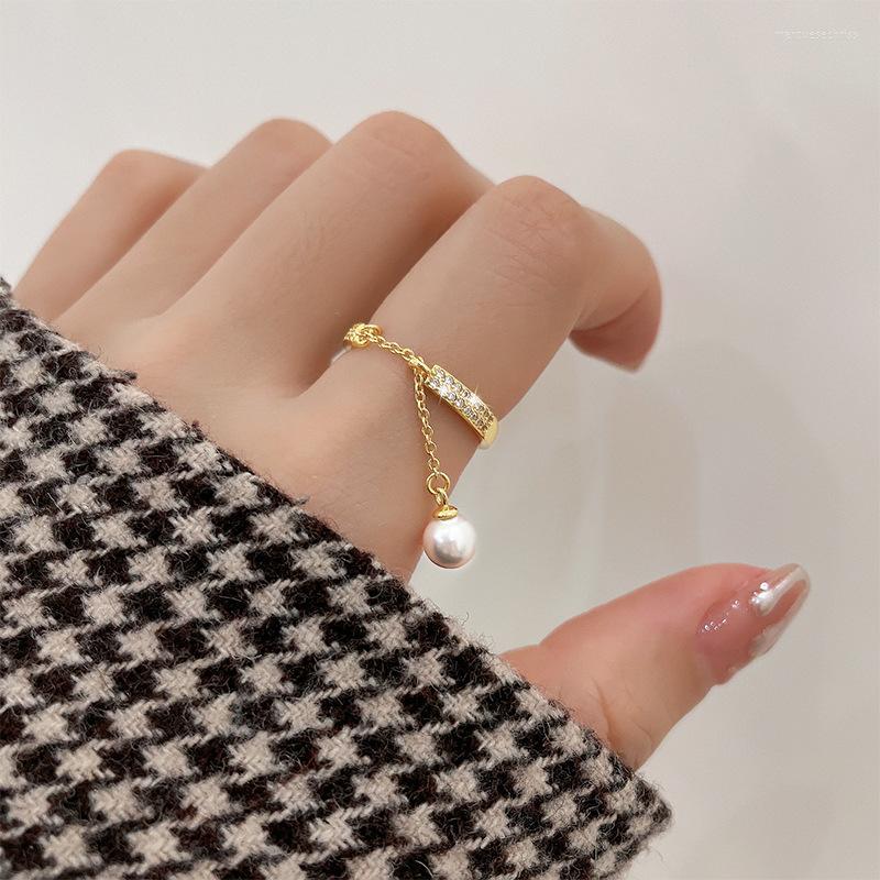 Wedding Rings A Girl'&baby Zircon Simulated Pearl Chain Tassel Adjustable For Women Gift Jewelry
Wedding Rings A Girl'&baby Zircon Simulated Pearl Chain Tassel Adjustable For Women Gift Jewelry