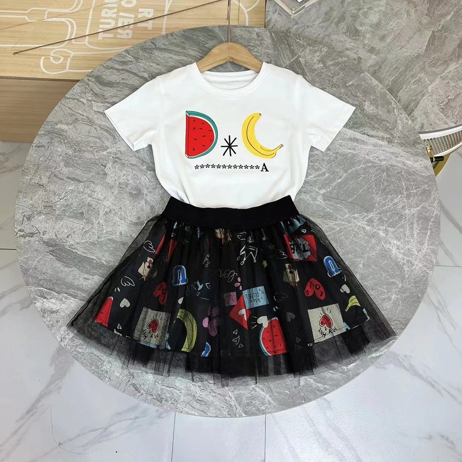 Children Clothes Sets Summer 2022 Luxury Kids Girls Cute Letter T-shirt Cartoon Mesh Skirt Girl Outfits, Customize
Children Clothes Sets Summer 2022 Luxury Kids Girls Cute Letter T-shirt Cartoon Mesh Skirt Girl Outfits, Customize